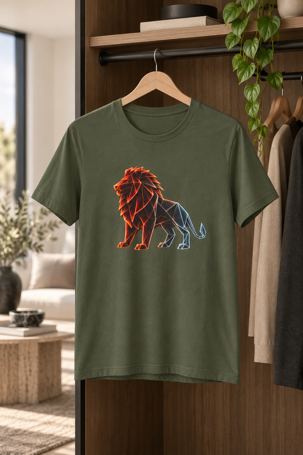 Origami Lion | Presence Instinct T-Shirt