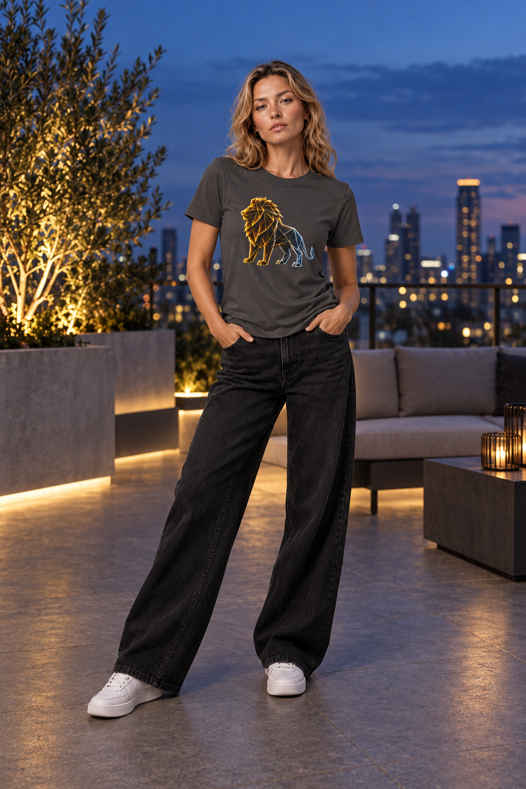 Origami Lion | Presence Instinct T-Shirt