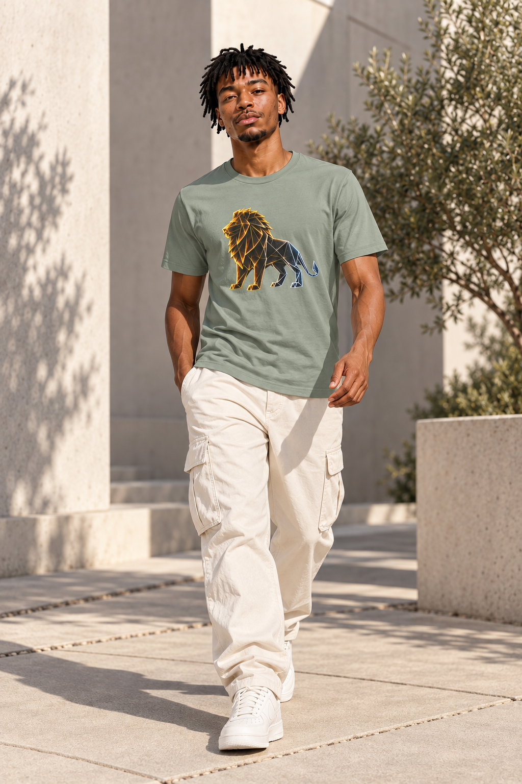 Origami Lion | Presence Instinct T-Shirt