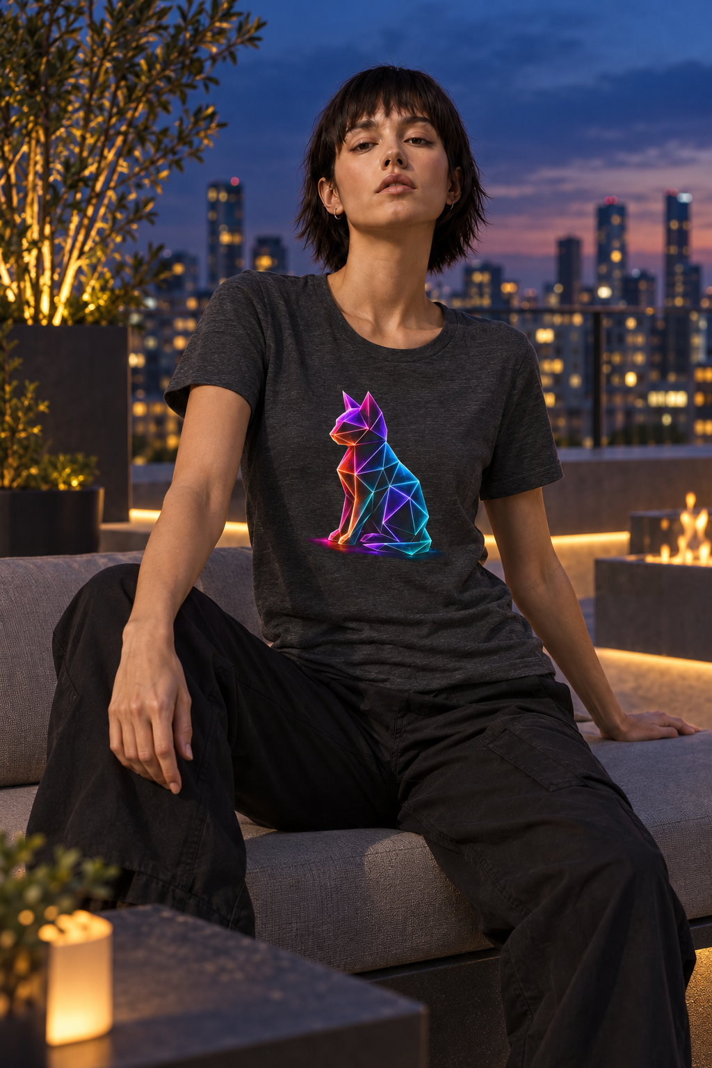 Origami Cat Shirt. Authenticity Instinct Tee