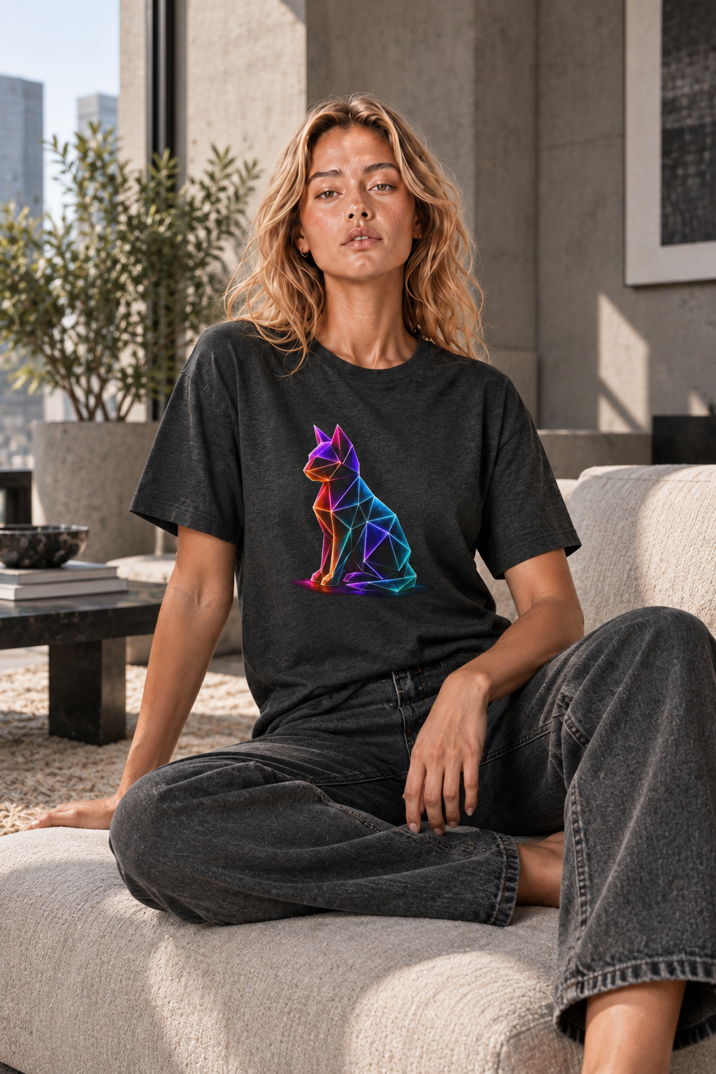 Origami Cat Shirt. Authenticity Instinct Tee