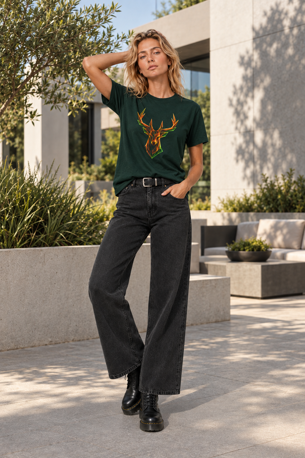 Origami Deer T-Shirt | Freedom Instinct Tee