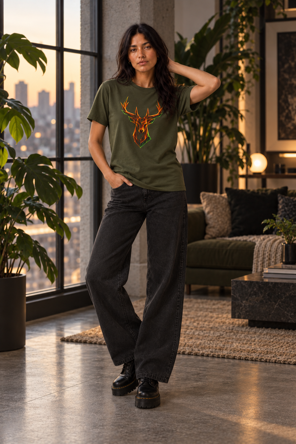 Origami Deer T-Shirt | Freedom Instinct Tee