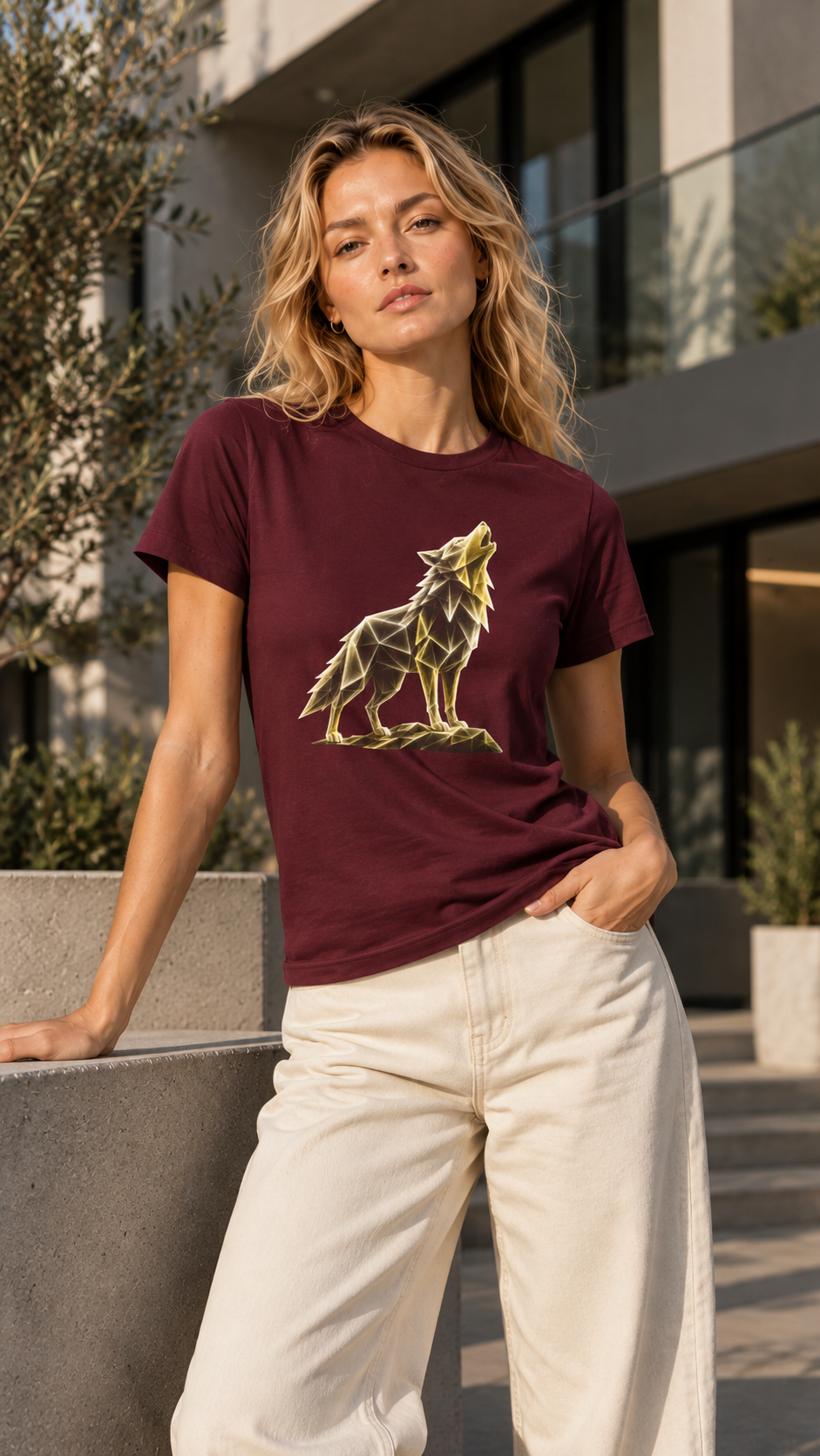 Origami Wolf T-Shirt. Belonging Instinct Tee