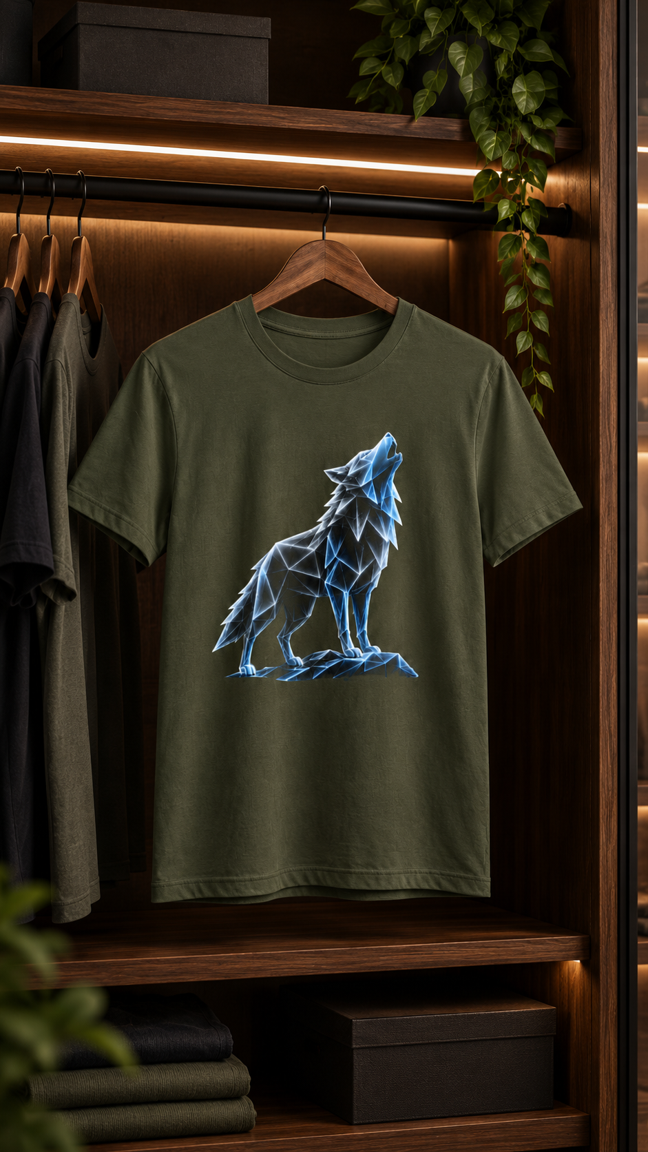 Origami Wolf T-Shirt. Belonging Instinct Tee