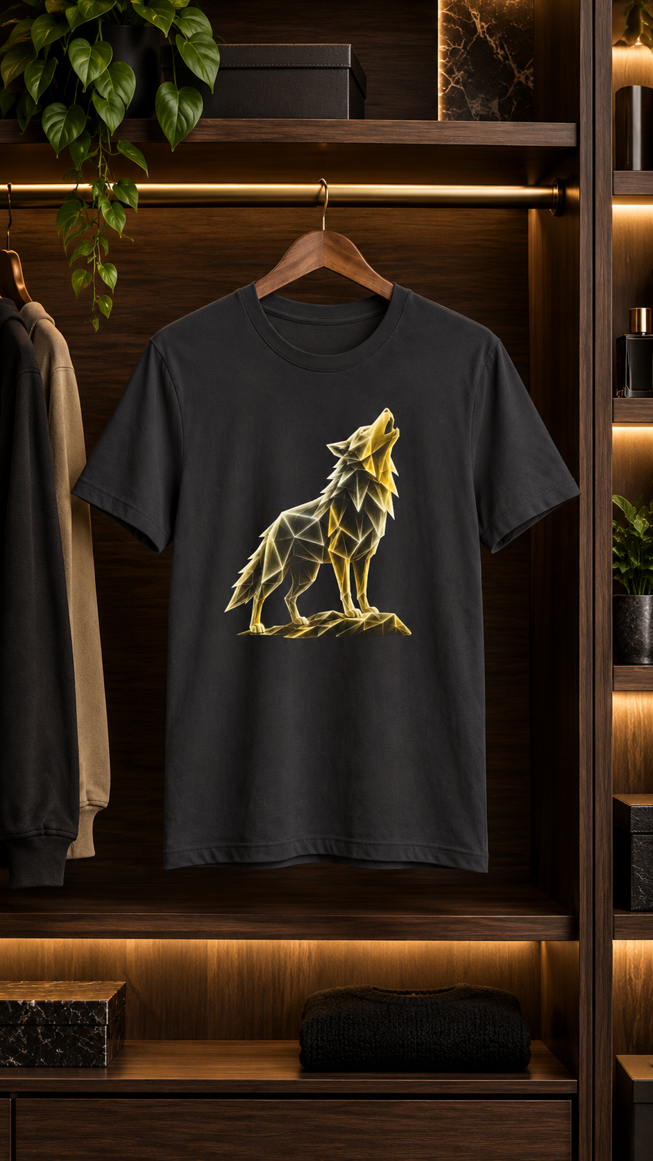 Origami Wolf T-Shirt. Belonging Instinct Tee