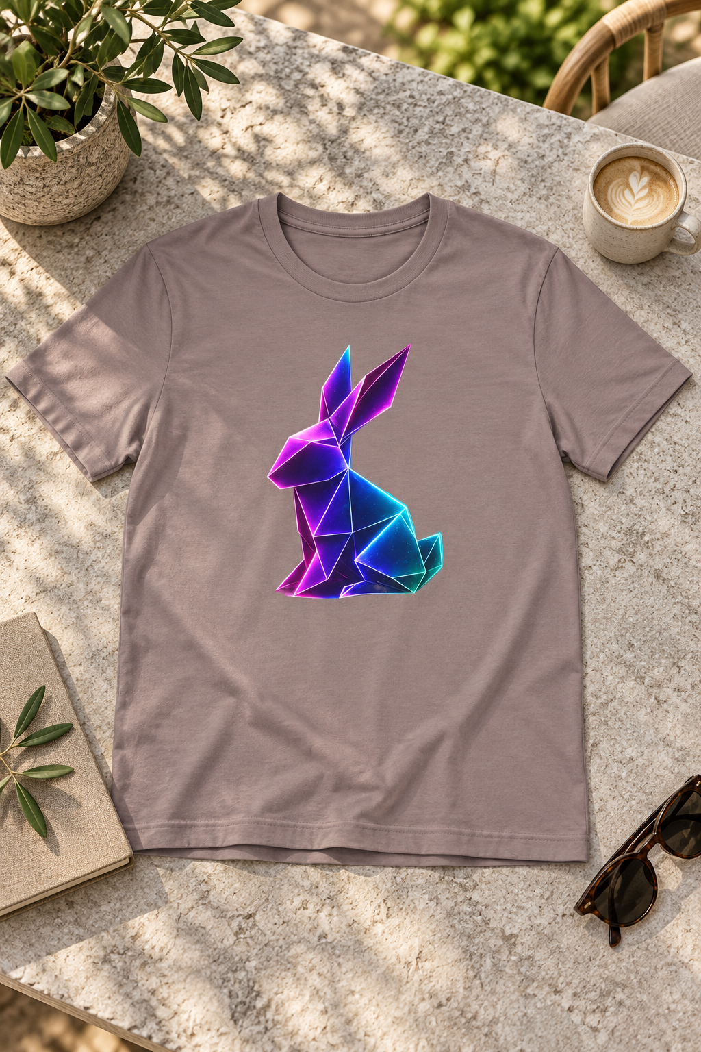 Origami rabbit T-shirt. Initiative Instinct Tee