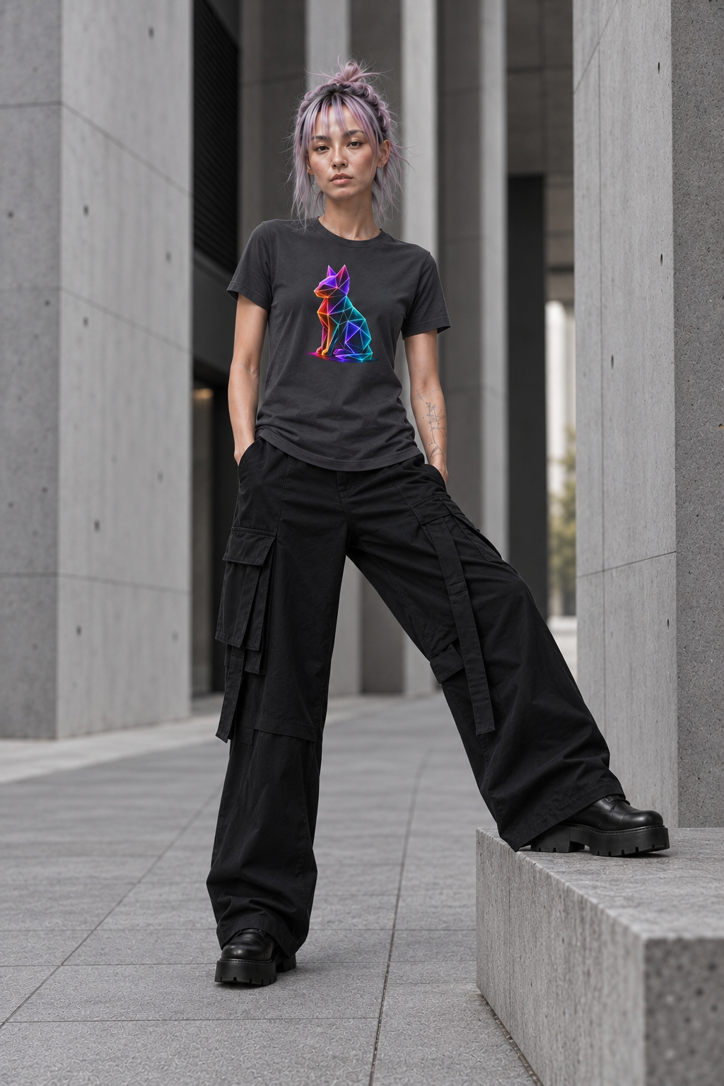 Origami Cat Shirt. Authenticity Instinct Tee