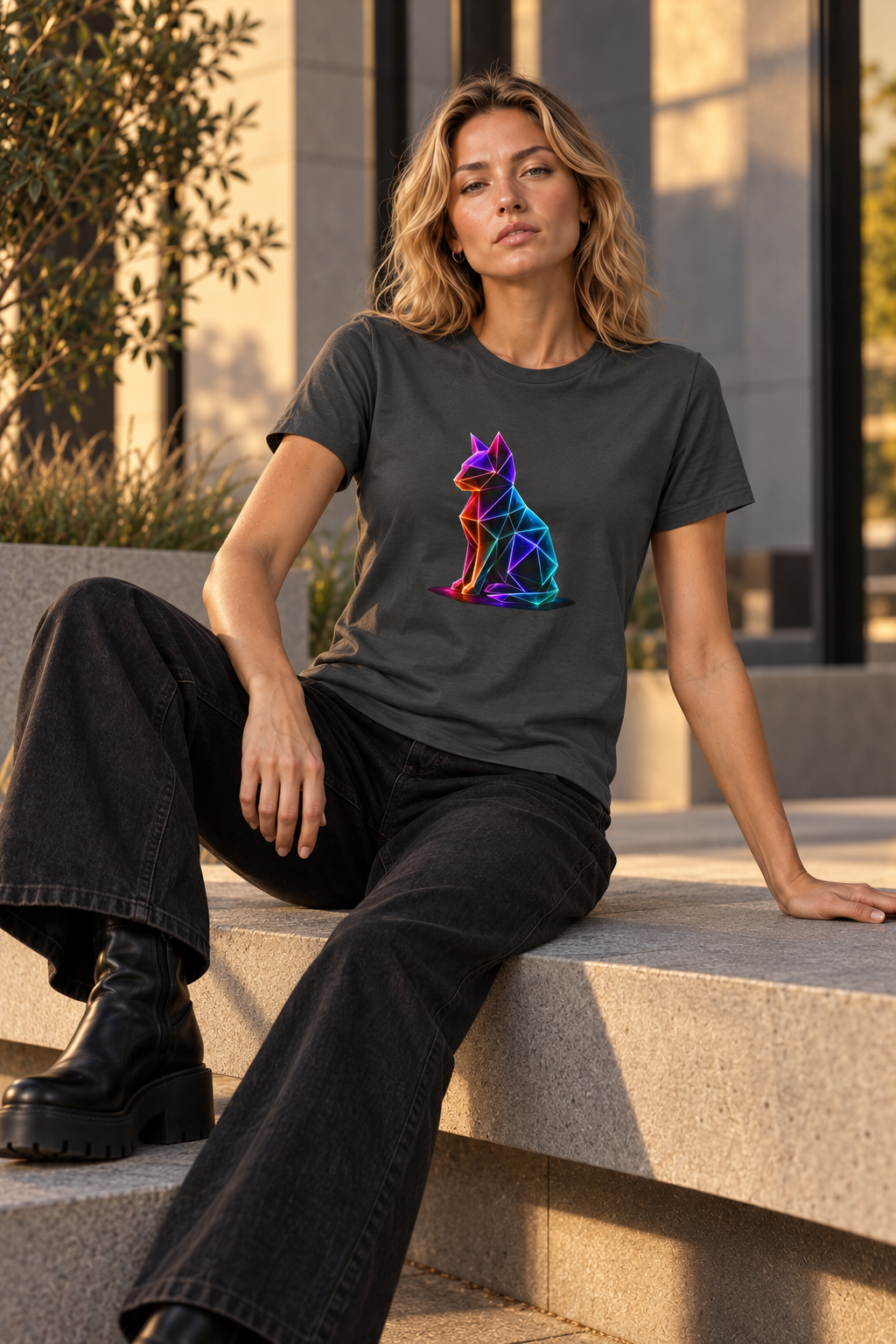Origami Cat Shirt. Authenticity Instinct Tee