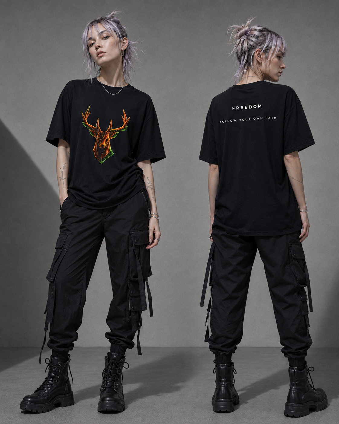 Origami Deer T-Shirt | Freedom Instinct Tee