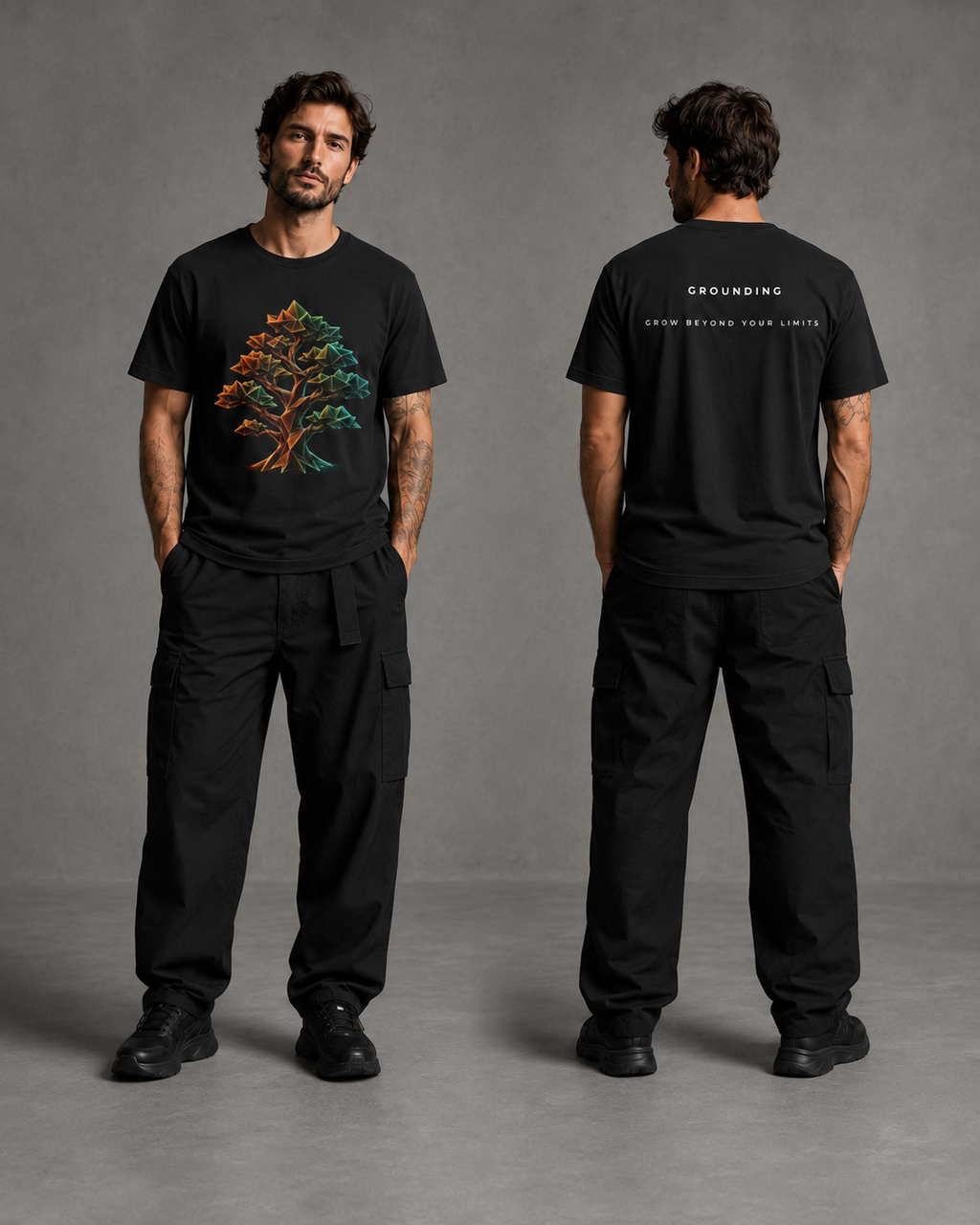 Origami Tree T-Shirt.  Grounding Instinct Tee