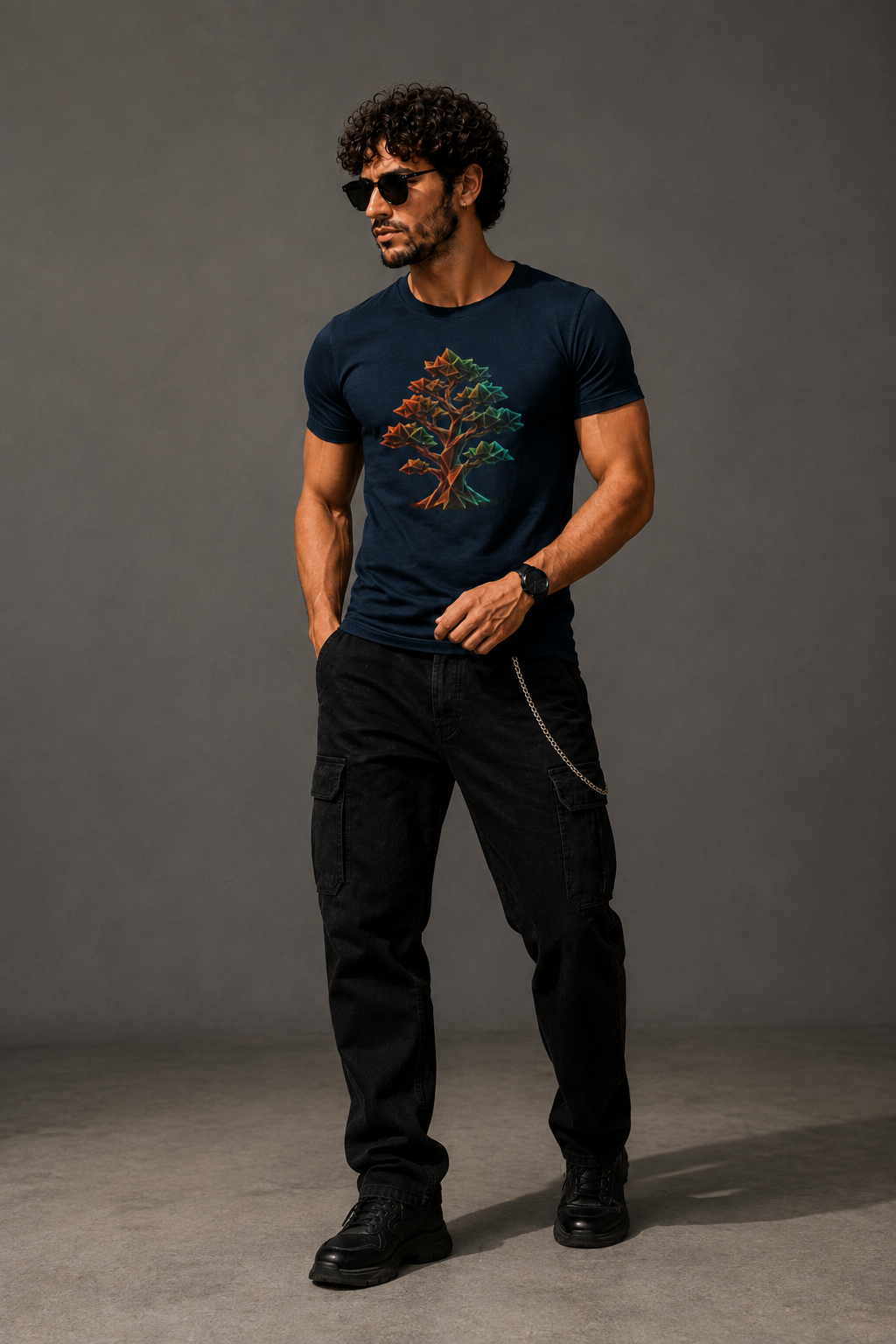 Origami Tree T-Shirt. Grounding Instinct Tee