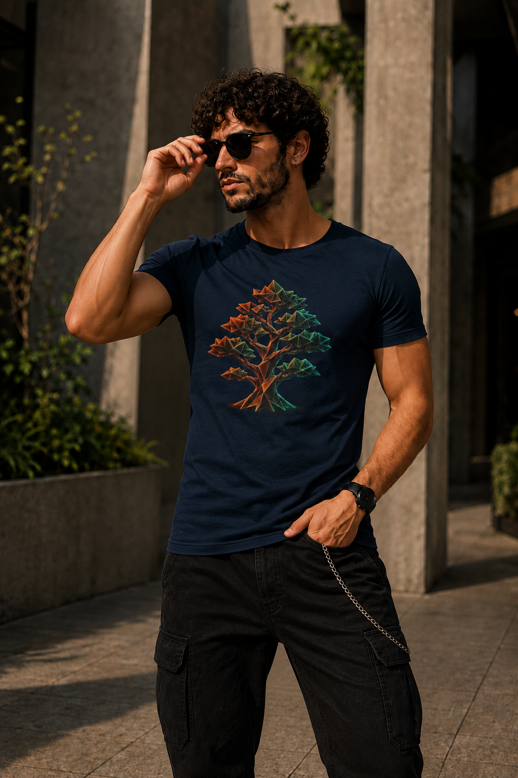 Origami Tree T-Shirt. Grounding Instinct Tee