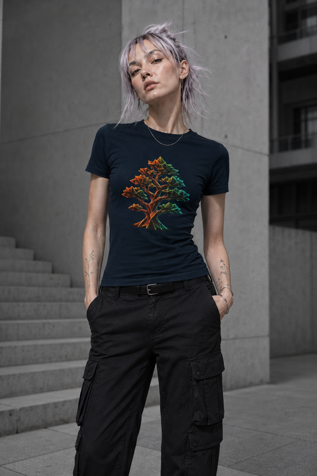 Origami Tree T-Shirt. Grounding Instinct Tee