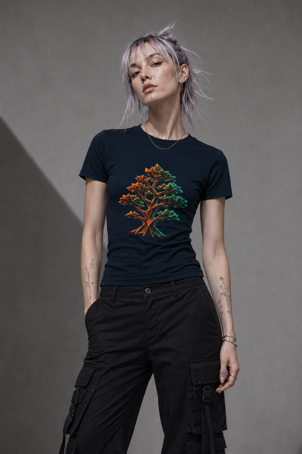 Origami Tree T-Shirt. Grounding Instinct Tee