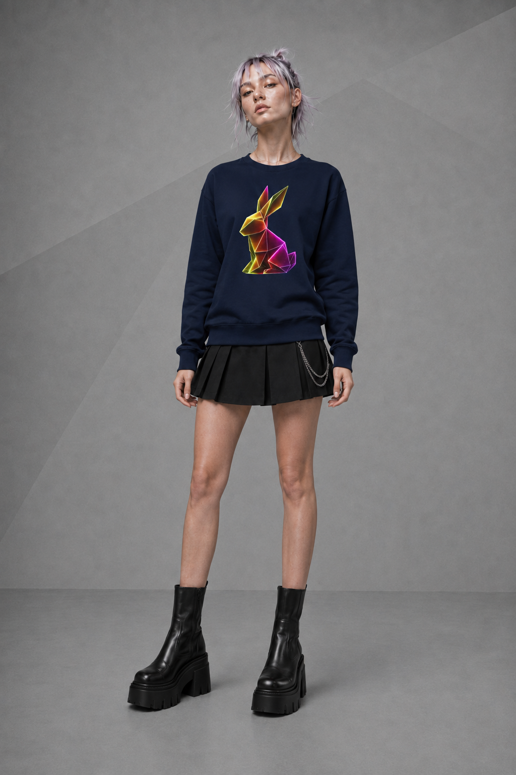 Origami Rabbit Sweatshirt. Initiative Instinct Sweatshirt