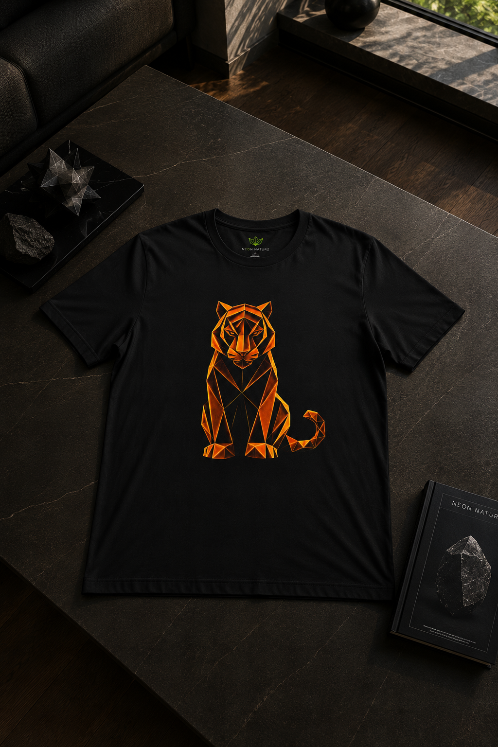 Origamy Tiger T-Shirt. Inner Power Instinct Tee