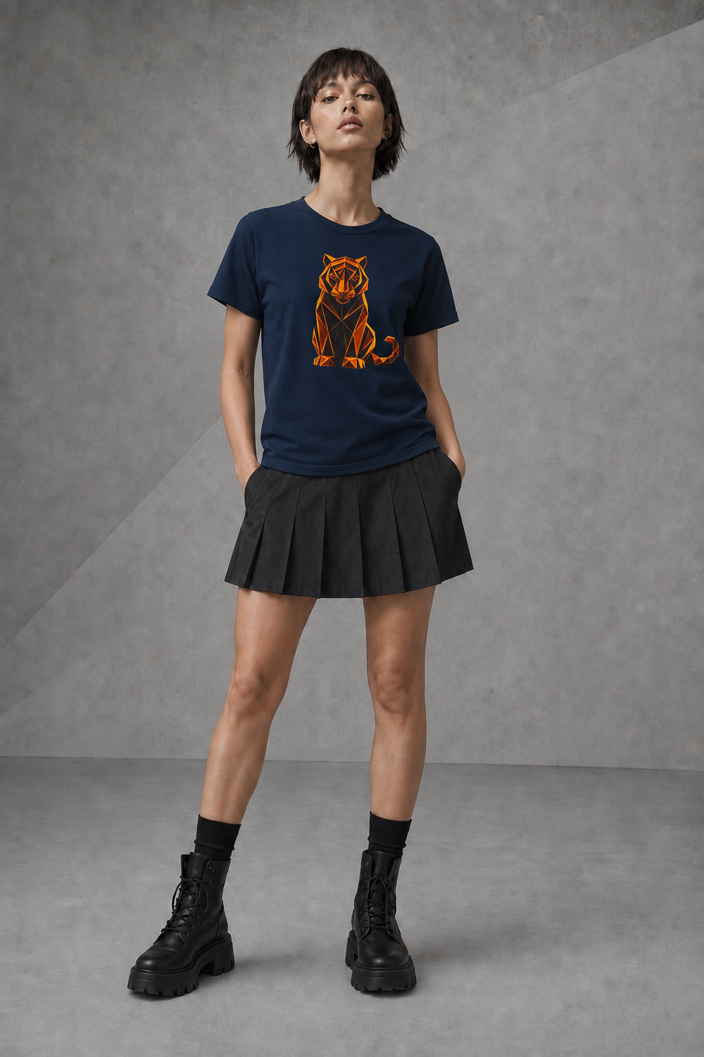 Origami Tiger T-Shirt. Inner Power Instinct Tee
