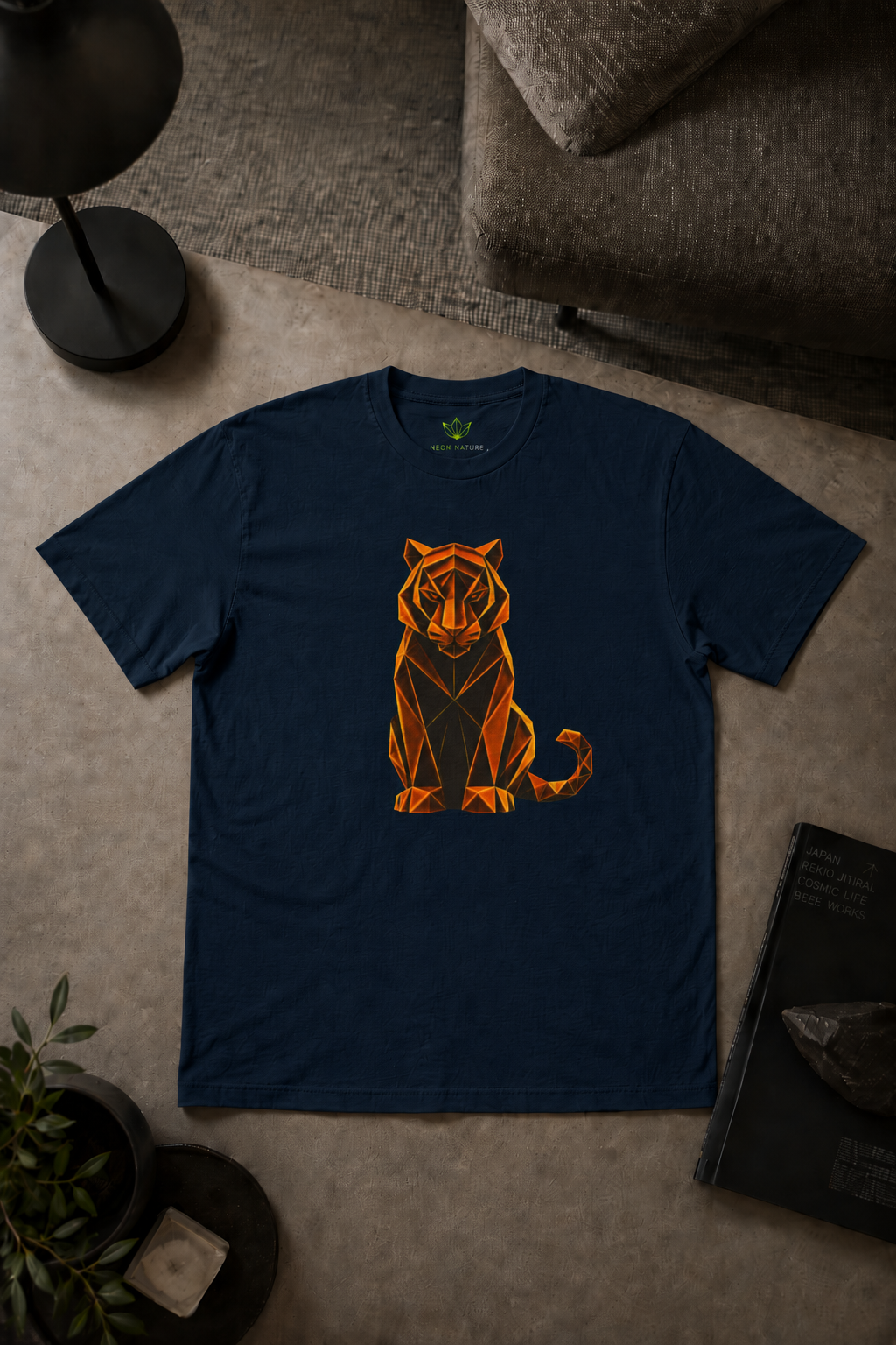 Origami Tiger T-Shirt. Inner Power Instinct Tee