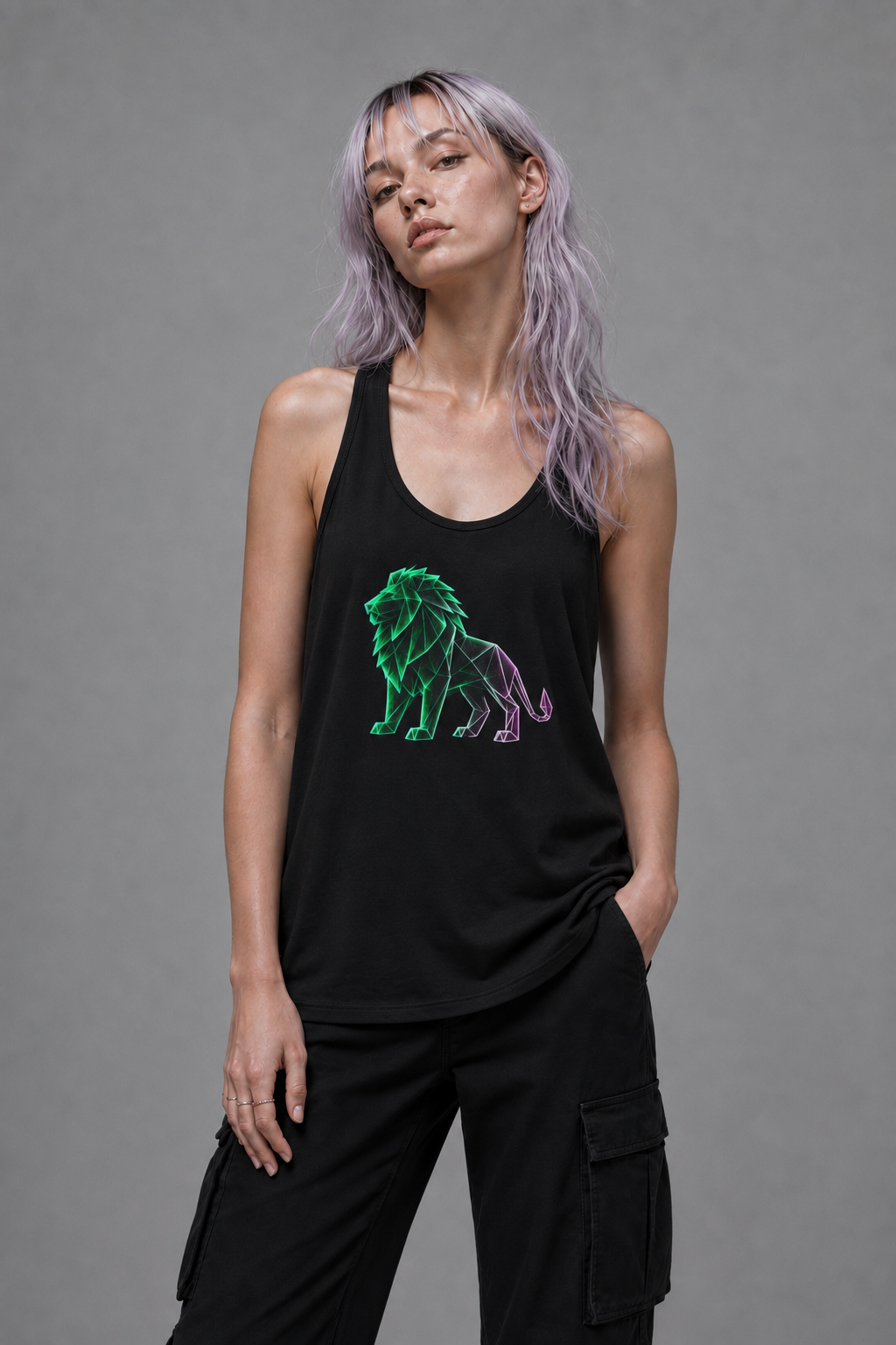 Origami Lion Tank Top. Presence Instinct Tank Top