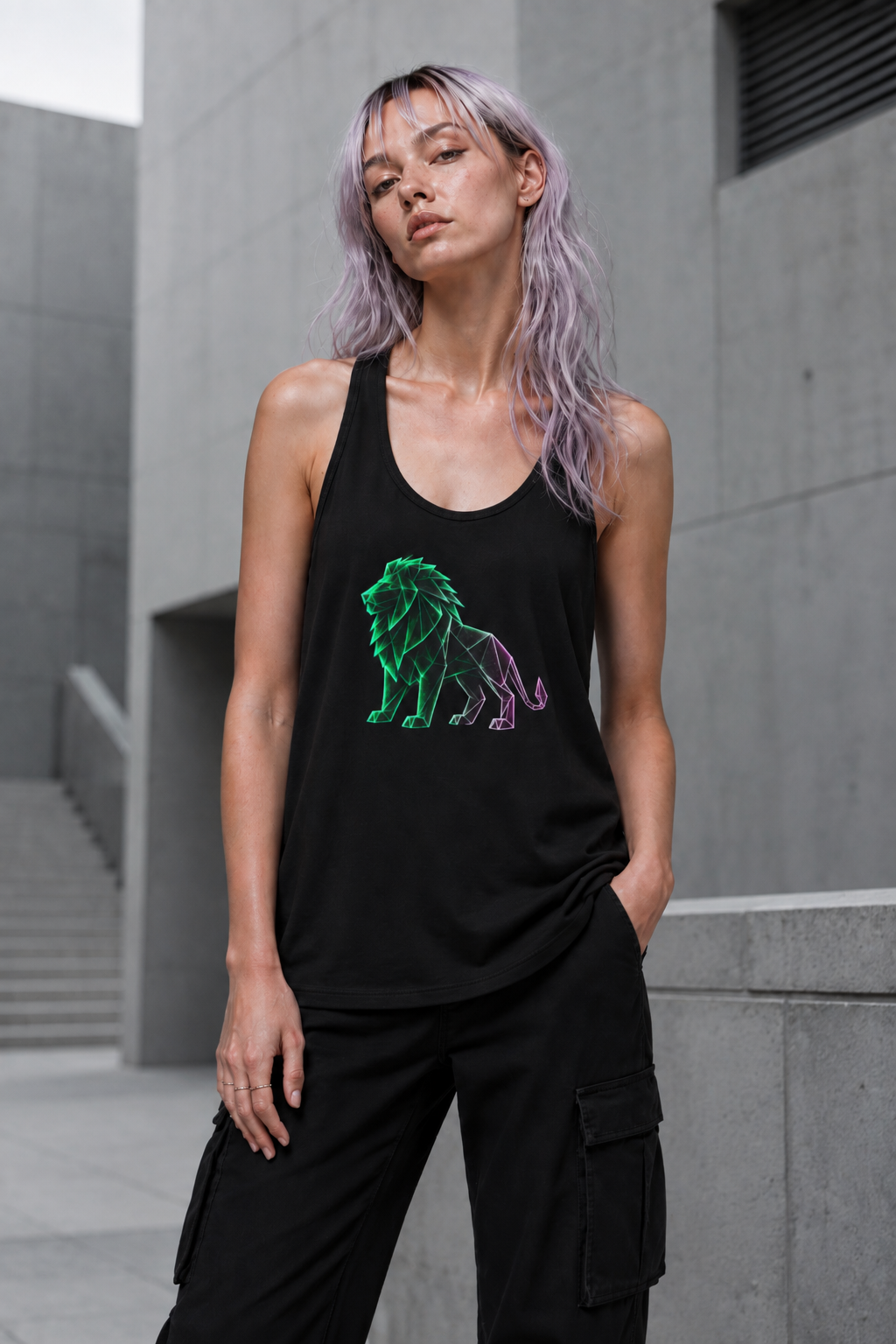 Origami Lion Tank Top. Presence Instinct Tank Top
