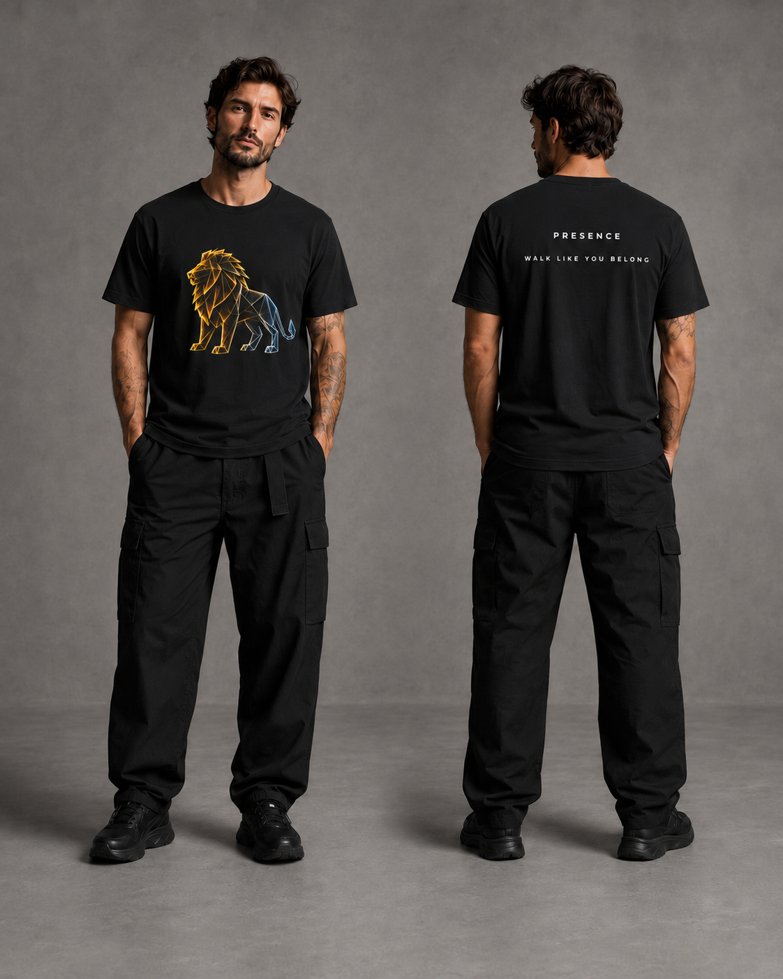 Origami Lion | Presence Instinct T-Shirt