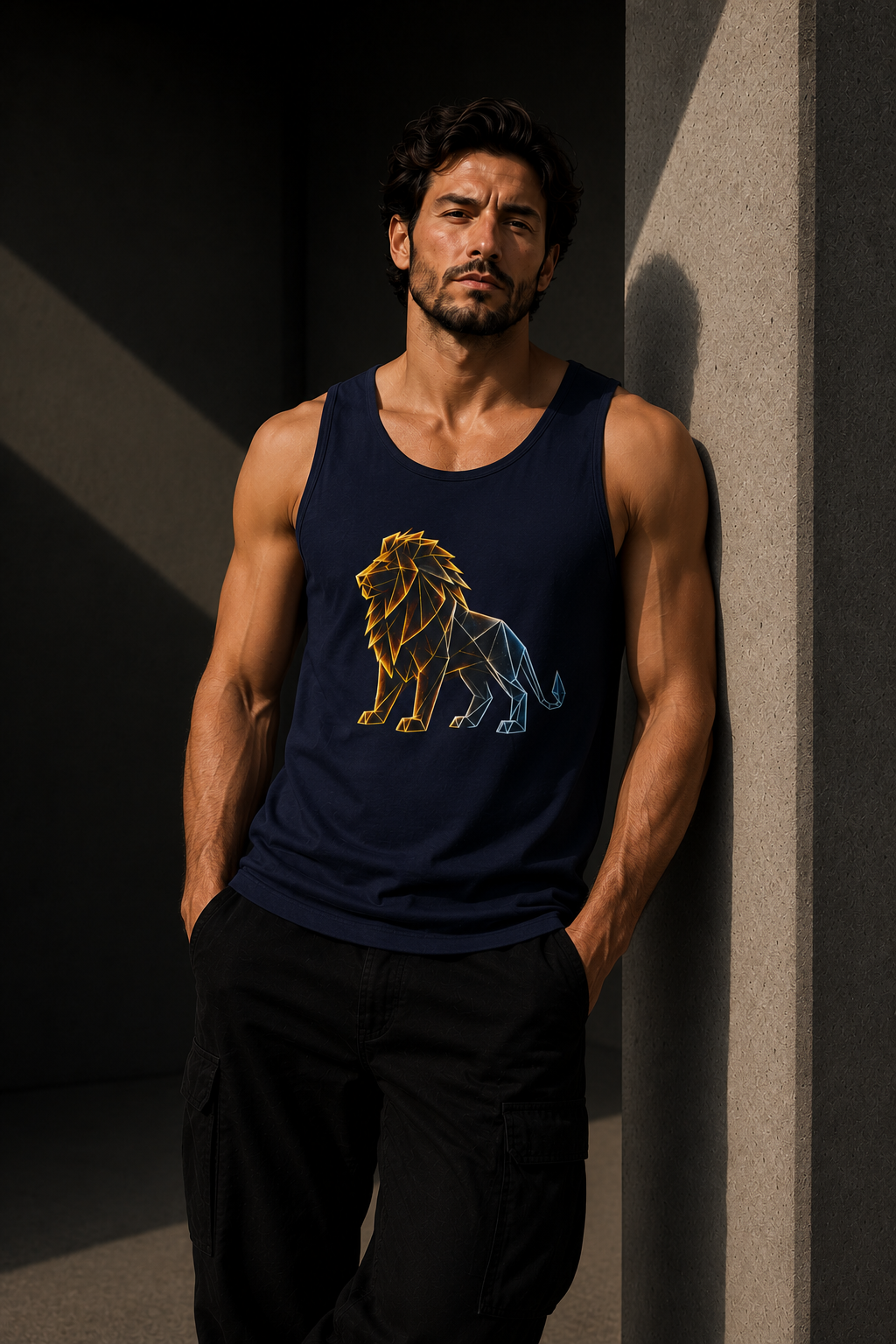 Origami Lion Tank Top. Presence Instinct Tank Top