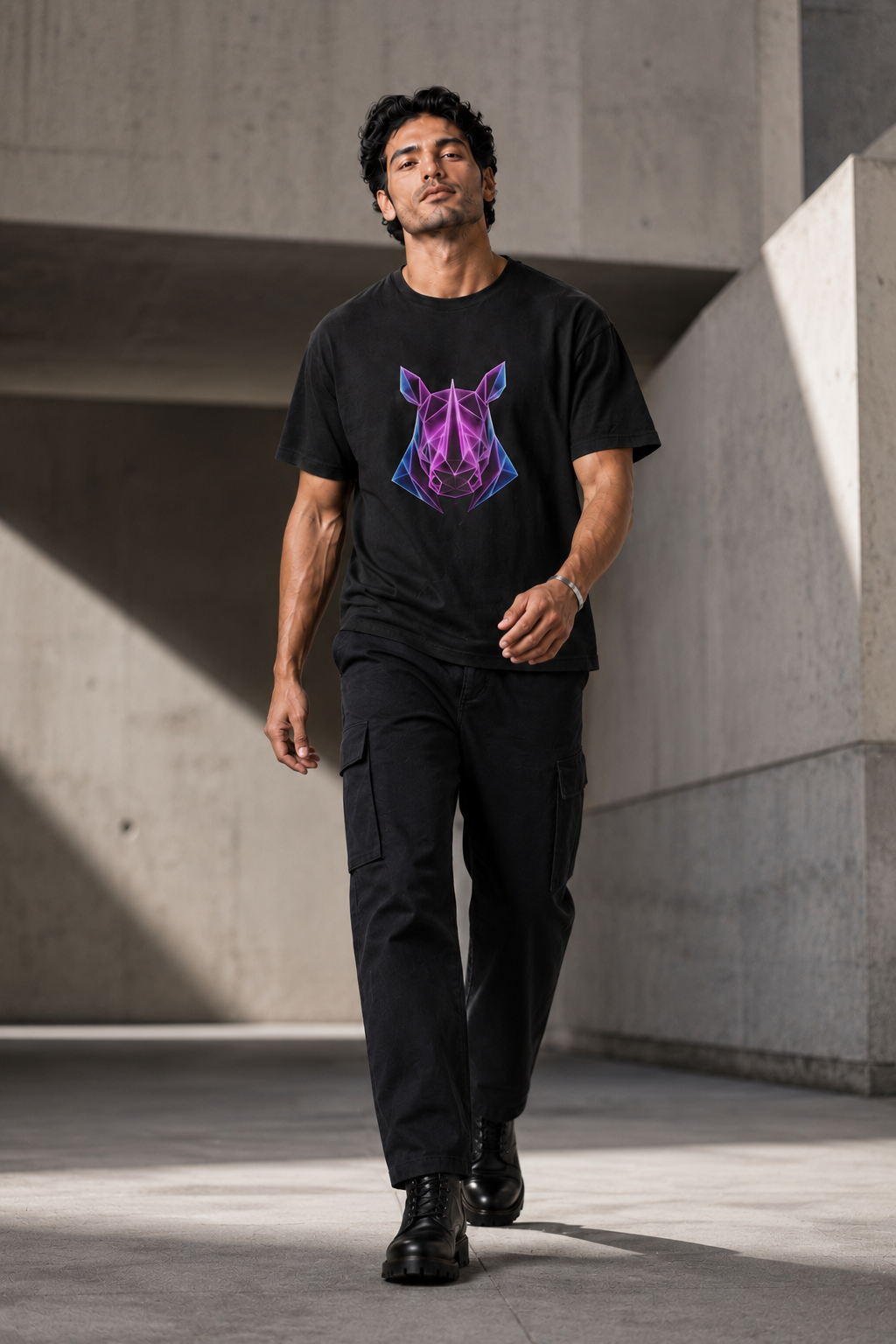 Origami Rhino T-Shirt | Resilience Instinct Tee