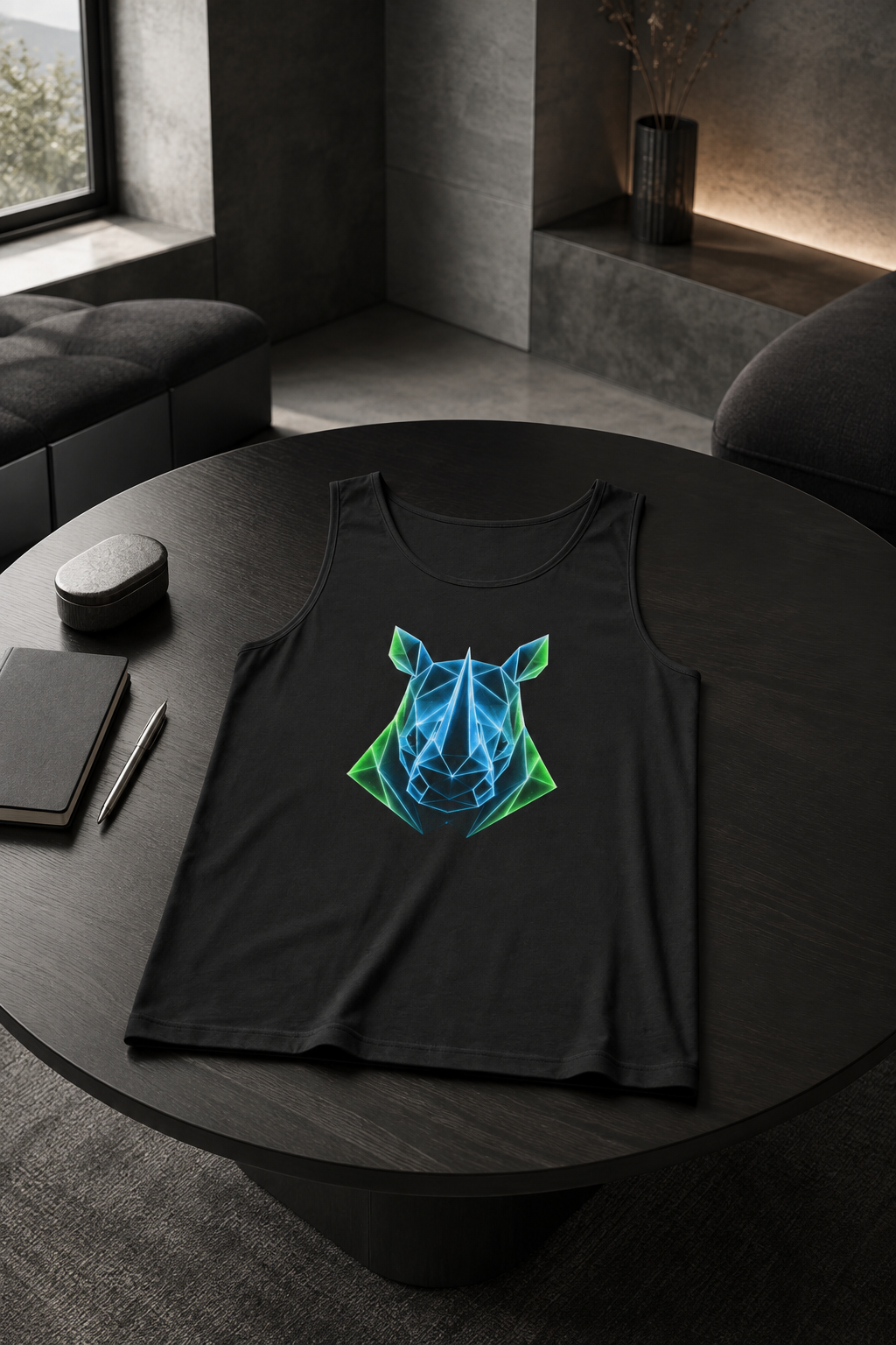 Origami Rhino Tank Top. Resilience Instinct Tank Top.