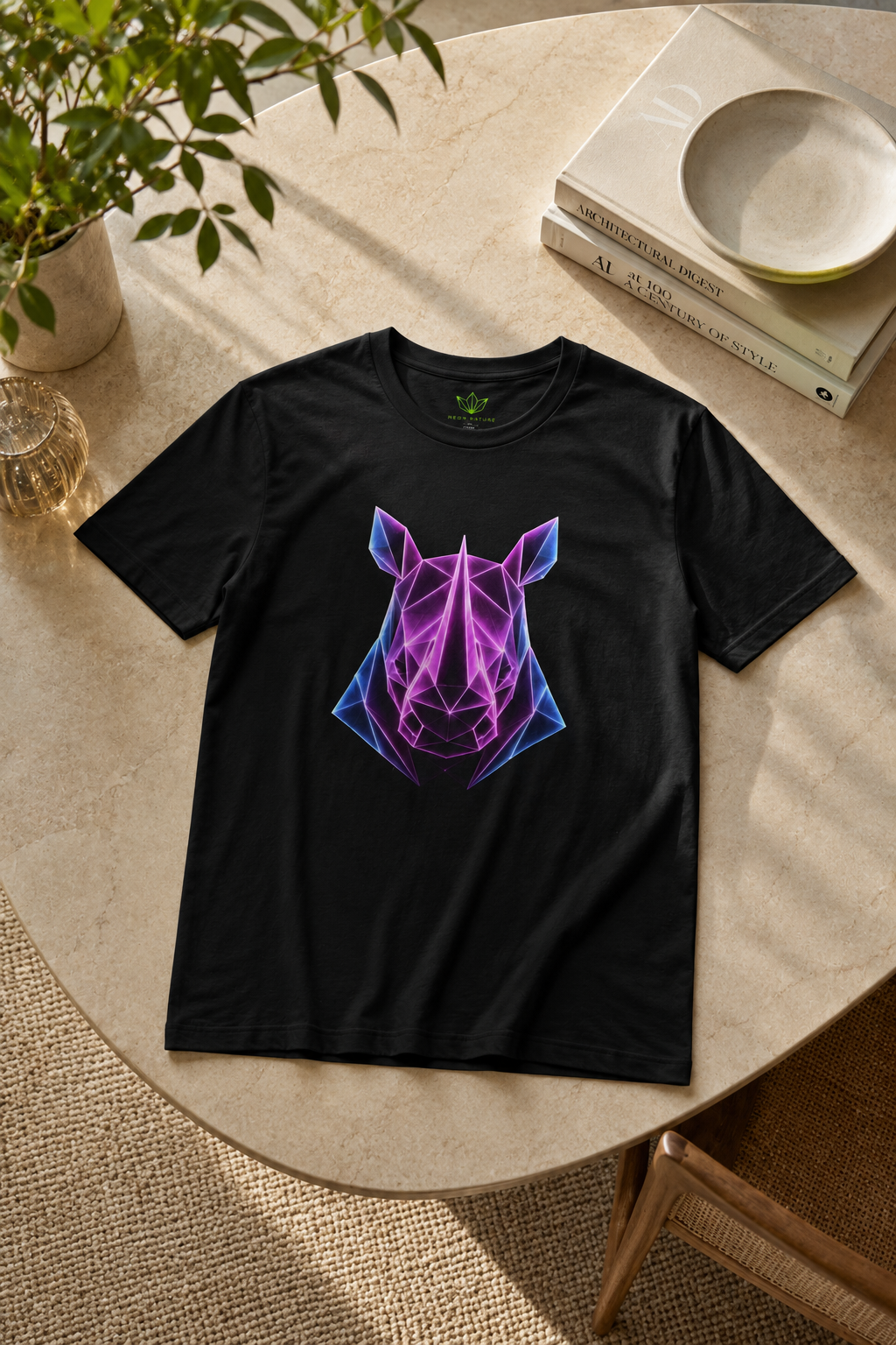 Origami Rhino T-Shirt | Resilience Instinct Tee