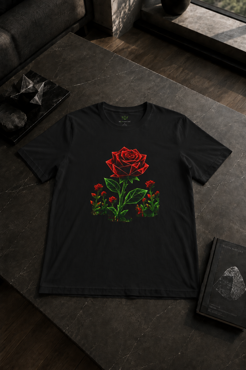 Origami Rose T-Shirt. Vulnerability Instinct Tee