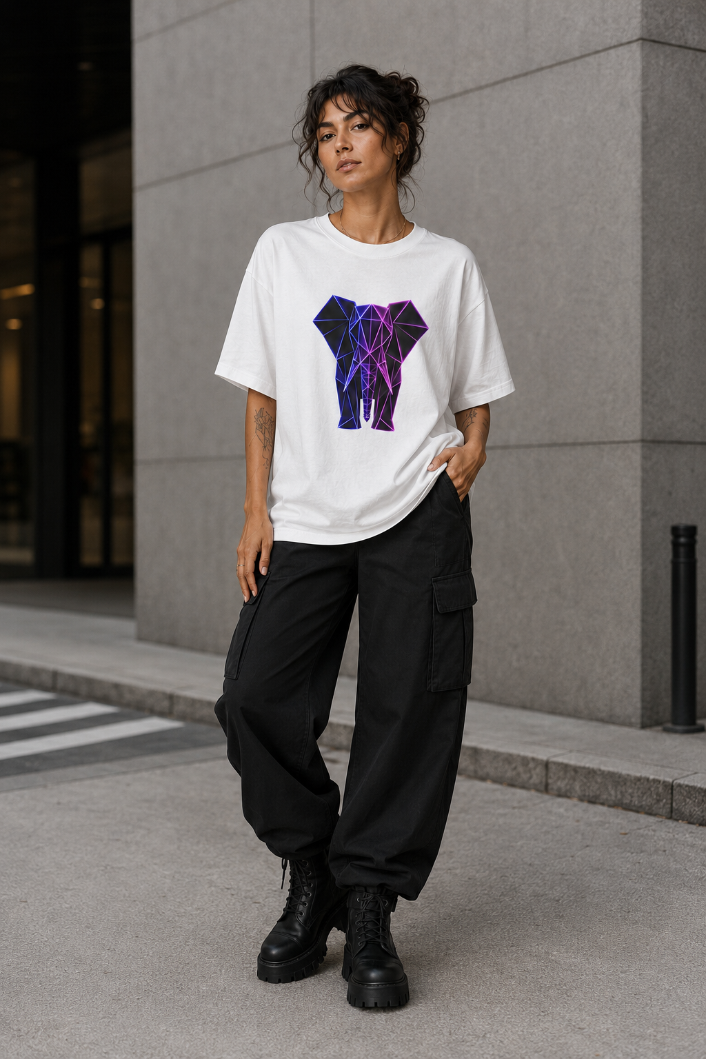 Origamy Elephant T-Shirt | Wisdom Instinct Tee