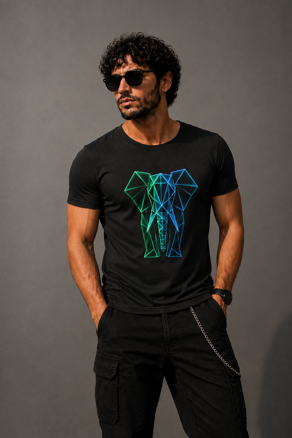 Origami Elephant T-Shirt. Wisdom Instinct Tee