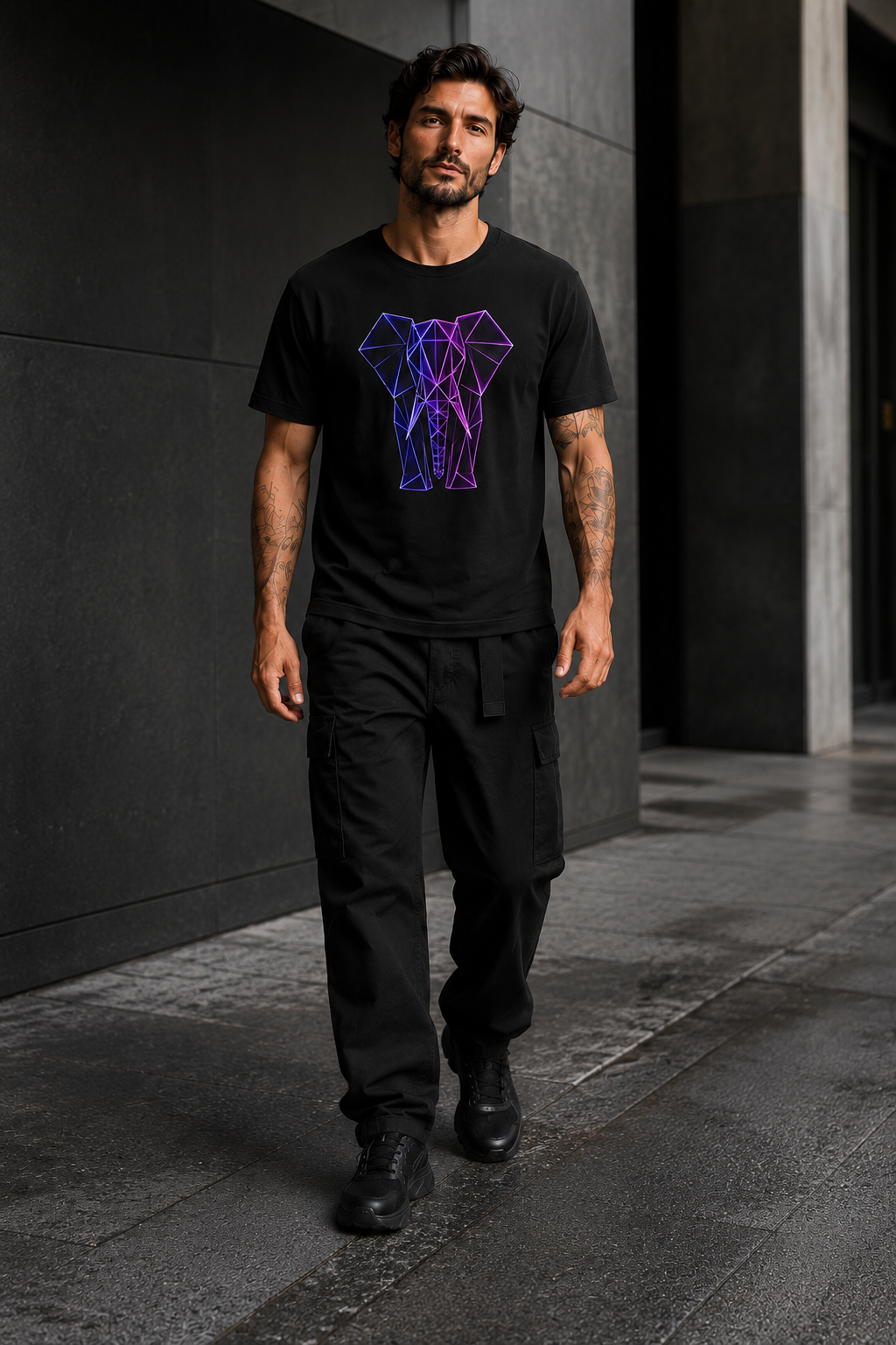 Origamy Elephant T-Shirt | Wisdom Instinct Tee